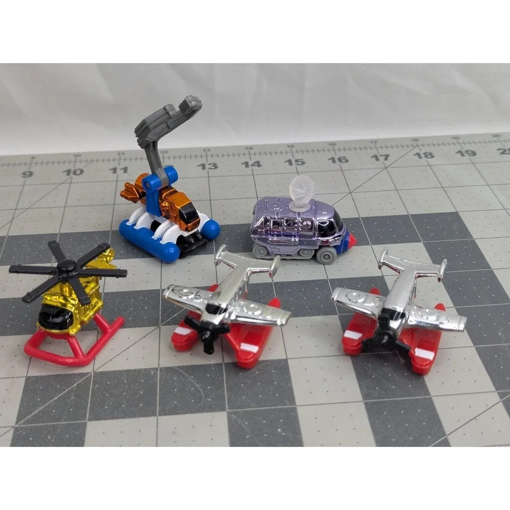 Galoob LGT Plastic Vehicle Lot Helicopter Plane Radar Boat 1996
